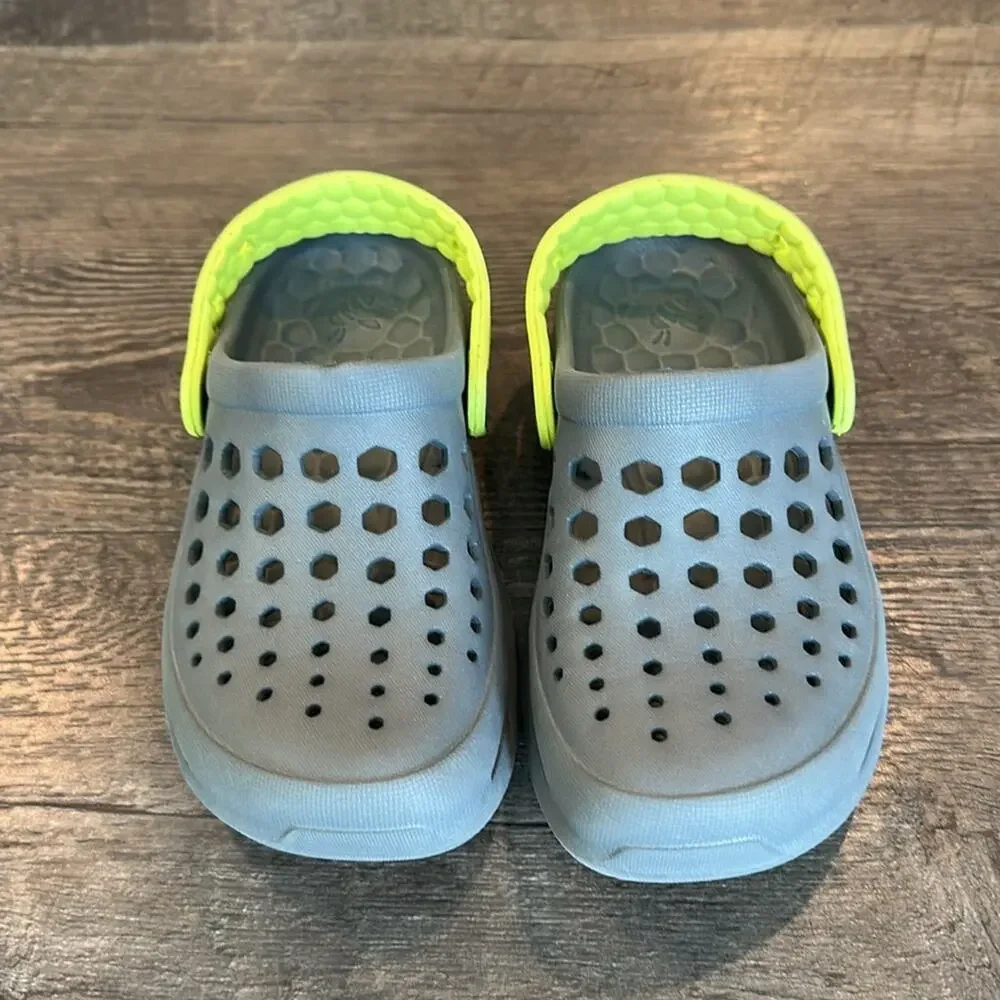 Joybees Toddler C10/C11 Charcoal‎ Gray Harper Active Clogs NWOT